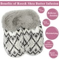 thumbnail image 2 of After Hrs 2 pc set plush fur eye mask and velvet slipper set - Burgundy, 2 of 9