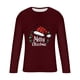 thumbnail image 4 of Blusas y camisas de manga larga y cuello redondo para hombre, informales, con estampado navideño, deportivas, de poliéster., 4 of 5