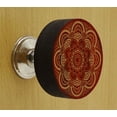 thumbnail image 2 of IBA Indianbeautifulart Boutons de Meubles Gravés Rouges, Lot de 10, 2 of 3