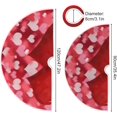 thumbnail image 3 of Coolnut Love Heart Christmas Tree Skirt 48", Valentine's Day Tree Skirt Double Layers Polyester Easter Tree Skirt for Valentine's Day Holiday Party Decoration, 3 of 6