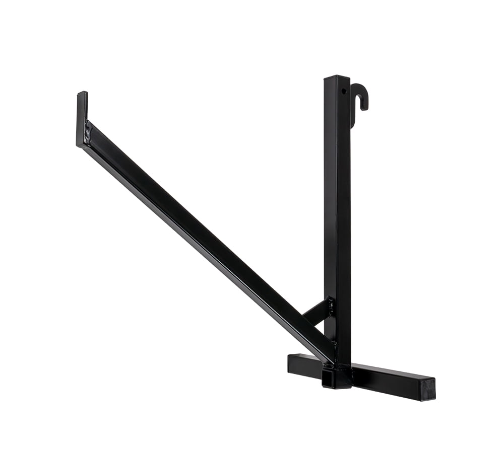 2 Pack of 1 Tier Shipping Container Pipe Rack 18-1/8"(L) x 16"(H), 550 lbs WLL - Black Powder Coated Steel Rack for Trailer Containers - Easy to Assemble & Remove