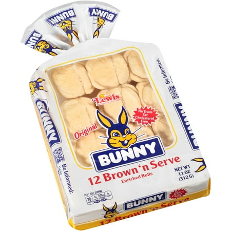 rolls serve brown enriched bunny oz buns