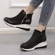thumbnail image 5 of Amzcrzy Zapatos de mujer,Zapatos de mujer,Zapatillas de mujer, Botas retro de color liso con suela gruesa y tacón alto, punta redonda y estilo casual para mujer. Sandalias Mujer Zapatillas De Casa, 5 of 5