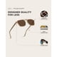 thumbnail image 5 of Gafas de sol WearMe Pro WMP polarizadas estilo aviador cuadradas unisex, 5 of 9