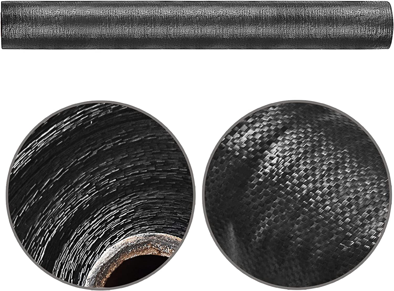 EPOTOOR Garden Weed Barrier Fabric Multi Length 3x300 FT Heavy Duty Landscape Weed Blocking Plastic Roll Cloth Water Permeable