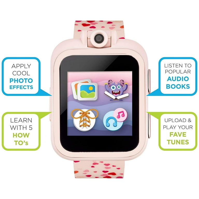 PlayZoom Kids Girls Smartwatch Pink Hearts