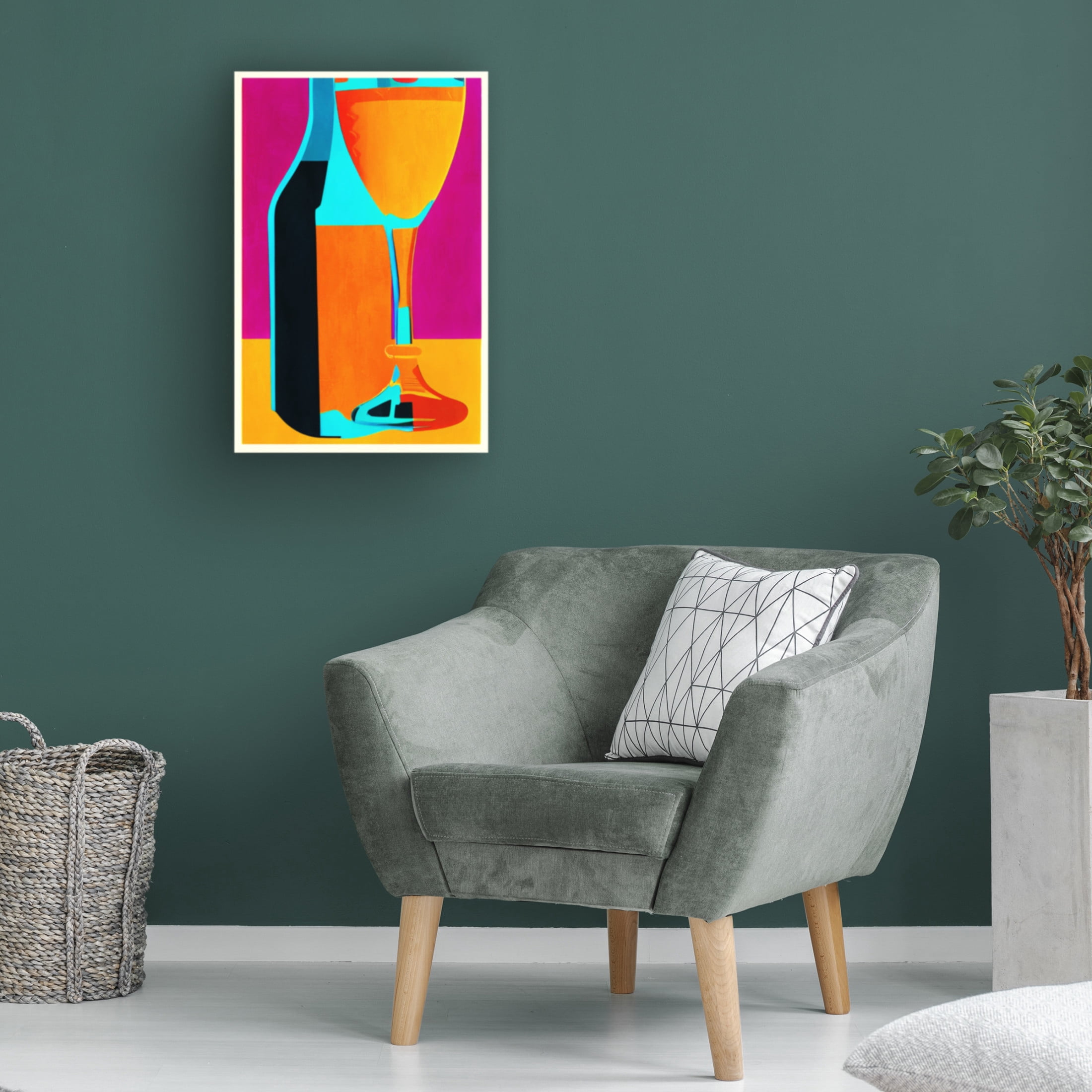 Canvas Wall Art - Bo Anderson 'Salut, Weekend' Wall Art for Living Room, Bedroom, or Office D?cor by Trademark Fine Art - 22 x 32 Inches
