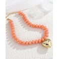 thumbnail image 4 of Leaf Resin Chunky Beaded Necklace for Women, Simple Modern Style Necklace Jewelry Accessory, 4 of 5