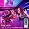 thumbnail image 2 of Led Lights for Bedroom 100ft(2 Rolls of 50ft) Smart Music Sync Color Changing LED Strip Lights with App and Remote Control RGB LED Strip, LED Lights for Room Home Party Decoration, 2 of 7