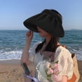 thumbnail image 4 of Sombrero para el sol para mujer, sombrero para el sol para la playa, protección UV, ala ancha para deportes, playa, golf, senderismo Adepaton BST2002376-3, 4 of 6