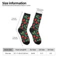 thumbnail image 2 of KLL Strawberry Print Cool Socks Men's Women's Crew Socks Funny Crazy Novelty Stockings, 2 of 6