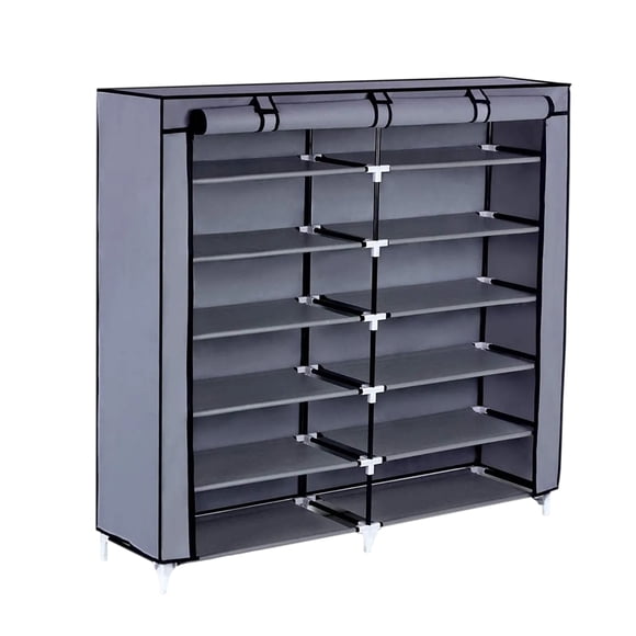 Closet Zapatera Minimalista Armario Organizador Multifuncional Armable STAY ELIT Almacenamiento para Zapatos 36 pares (Gris, 6 niveles)