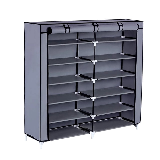 Closet Zapatera Minimalista Armario Organizador Multifuncional Armable STAY ELIT Almacenamiento para Zapatos 36 pares (Gris, 6 niveles)