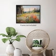 thumbnail image 3 of Hieng Floral Landscape Poster Retro Rustic Nature Wildflower Wall Art Vintage Botanical Flowers Canvas Prints French Sunset Oil Painting Wall Decor for Country Farmhouse, 3 of 6