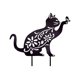 thumbnail image 1 of Estatuilla de gato de metal, estatua decorativa de silueta de gato de hierro, adorno para decoración de jardín de granja de patio (28x31cm) TUNC Sencillez, 1 of 4