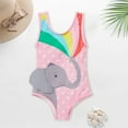 thumbnail image 6 of Mercatoo Baby Girls Swimsuit Bathing Suits Toddler Girls Cute Beach Sport Swimming Backless Summer Romper Swimwear, 6 of 7
