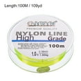 thumbnail image 2 of Uxcell 109Yard 4Lb Fluorocarbon Coated Monofilament Nylon Fishing Line Light Yellow, 2 of 7