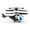 White, variant on Funtogether Toys Mini RC Helicopter, 2-Channel Remote Control Helicopter for Beginners, Easy-to-Fly Indoor Micro Airplane with LED Lights