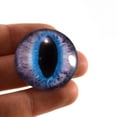 thumbnail image 3 of Purple and Blue Cat or Dragon Glass Eyes, 3 of 5