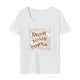 thumbnail image 1 of Camiseta para mujer con cuello redondo, camiseta básica suave para viaje, regalo del día de San Valentín L, 1 of 7