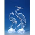 thumbnail image 2 of Set of 2 Clear Decorative Icy Heron Table Top Figurines 15", 2 of 2