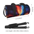 thumbnail image 2 of Fotbe Wolf Pattern Foldable Sports Gym Bag with Wet Dry Pocket, Travel Bag, Large Capacity Duffel Bag, Splash Proof Carry on Bag, Overnight Bag, Weekender Bag, 2 of 6