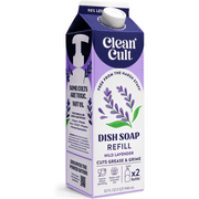 Cleancult Dish Soap Refill, Nature-Inspired Ingredients, Lavendar, 32 fluid oz