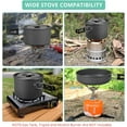 thumbnail image 5 of 13pcs Camping Cookware Set With Mini Stove, Aluminum Camping Cookware Kit, Folding Camping Cooking Set With Non-stick Pot Pan Teapot Storage Bag For Camping Backpacking Outdoor Cooking Picnic, 5 of 11