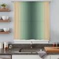 thumbnail image 5 of Green Yellow Ombre Sheer Curtains 54 Inches Long, Farmhouse Modern Gradient Art Light Filering Curtains, Breathable Simi Curtain Privacy Drapes for Kitchen Bathroom Lightweight Small Window Treatment, 5 of 9