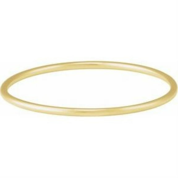 Auriga Fine Jewelry 14k Yellow Gold 3 mm Bangle Bracelet for Women 7.5"