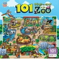 thumbnail image 2 of MasterPieces 100 Piece Jigsaw Puzzle - 101 Things to Spot At the Zoo, 2 of 5