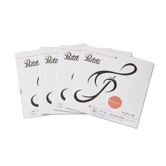 Paititi Rosa Violin String Steel Core Premium String Set(4) 4/4 Size Violin