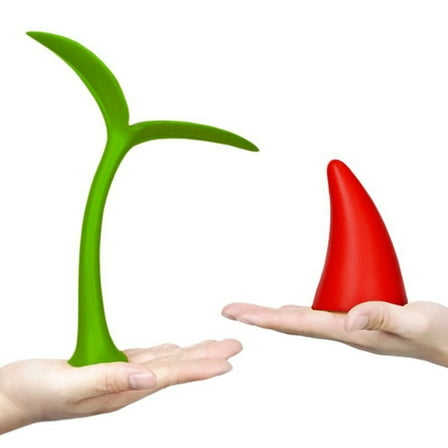 WRISTBIQUE Pu Material 1Pcs Car Exterior Decoration Accessories Red 3D Devil Horn 4.7x2.8x2.8in