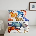 thumbnail image 5 of Erosebridal Galloping Horse Bedding Sets King With Comforter,Farmhouse Animal Comforter Sets King Size,Western Decor,Reversible,Ultra Soft,3-Piece, 5 of 8
