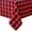 Multicolor Size 100*160cm W4, variant on Christmas Tablecloth Rectangle, VVQ Checkered Red Black Xmas Table Cover for Holiday Party Dining Decor