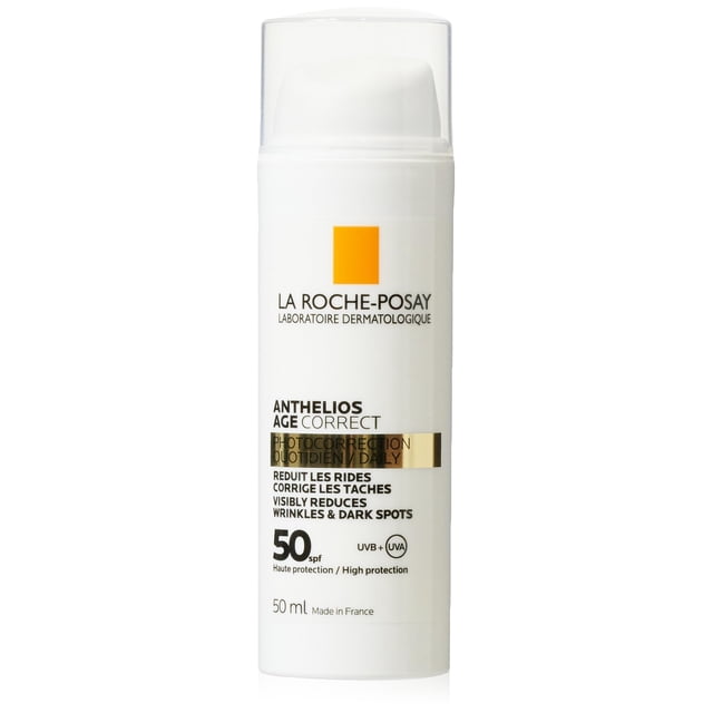 La Roche-Posay Anthelios Age Correct Protección Solar Corrector Diario con Ácido Hialurónico para Pieles Maduras FPS50