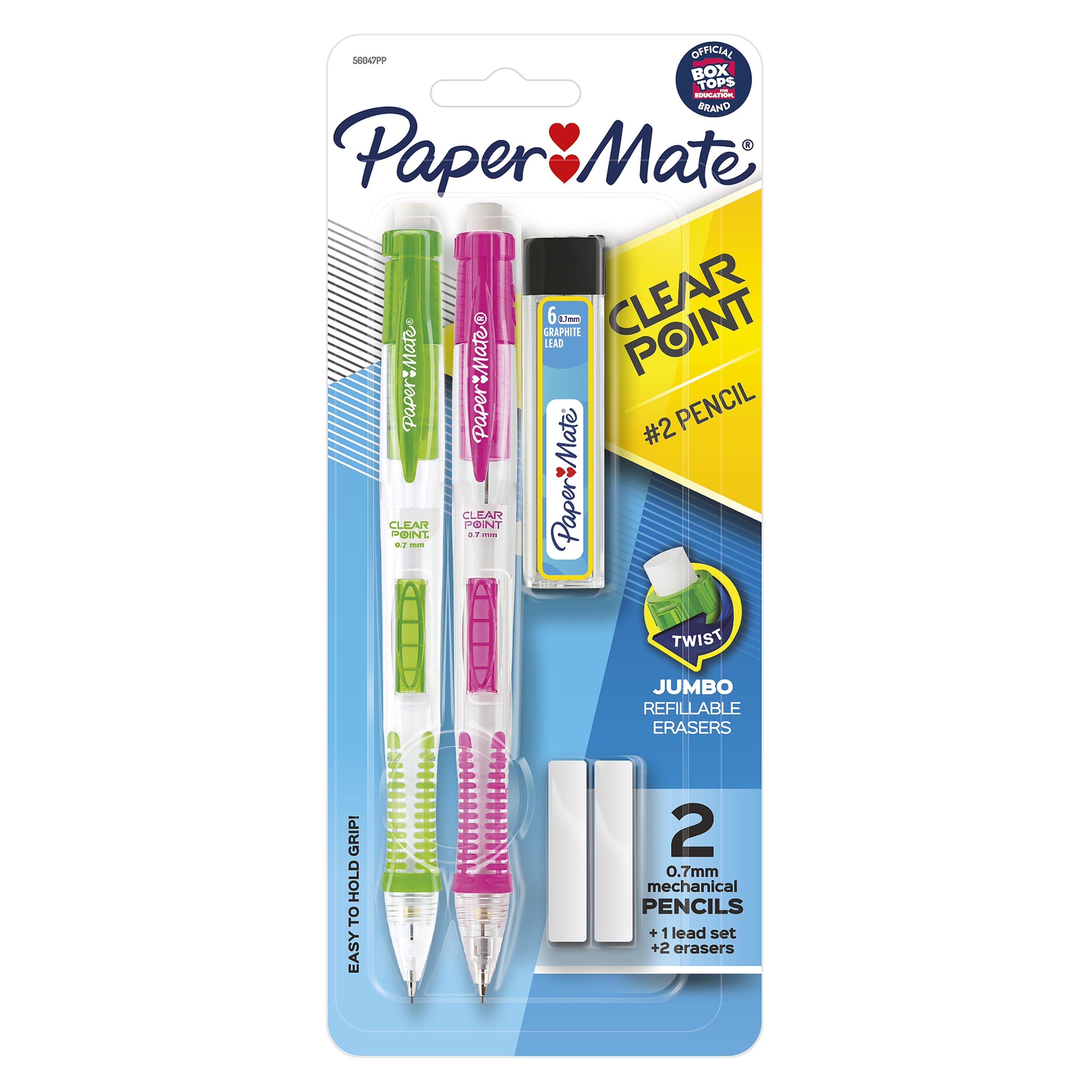 Paper Mate Clearpoint Mechanical Pencil Set, 0.7mm, HB 2 Lead, 2 Count