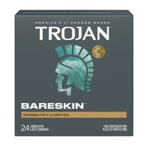 Trojan BareSkin Lubricated Thin Condoms, 24 Count Value Pack