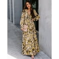thumbnail image 3 of Women's Fashionable Printed Elegant Long Beach Vacation Dress, 3 of 5