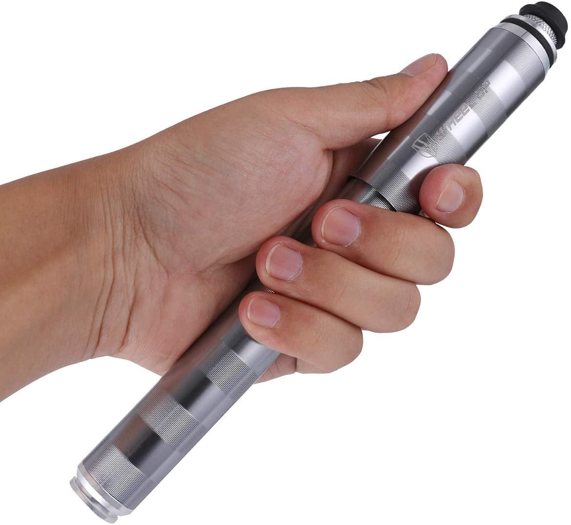 portable bike pump with gauge