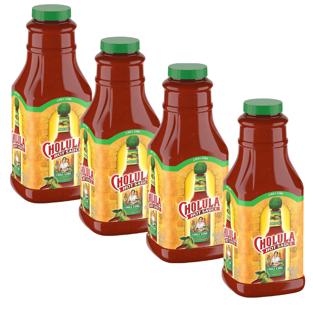 Cholula 64 fl. oz. Chili Lime Hot Sauce - 4/Case