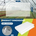 thumbnail image 2 of Feuille de Plastique Transparente pour Serre 6 Mil Robuste - Film de Polyéthylène Résistant aux UV - Bâche de Protection pour Plantes et Ferme Résistante aux Intempéries - Convient au Jardinage, à l'Agriculture, Toile Antichute pour Peinture, 2 of 8