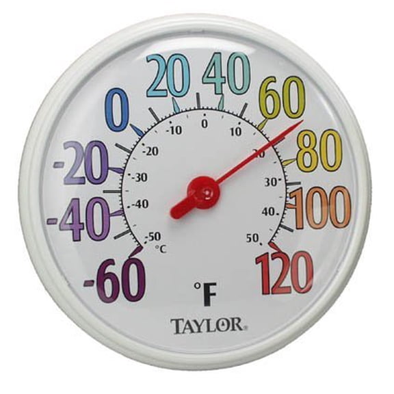 Taylor Precision Products Thermometer - Analog Display - 13.5" Multicolor