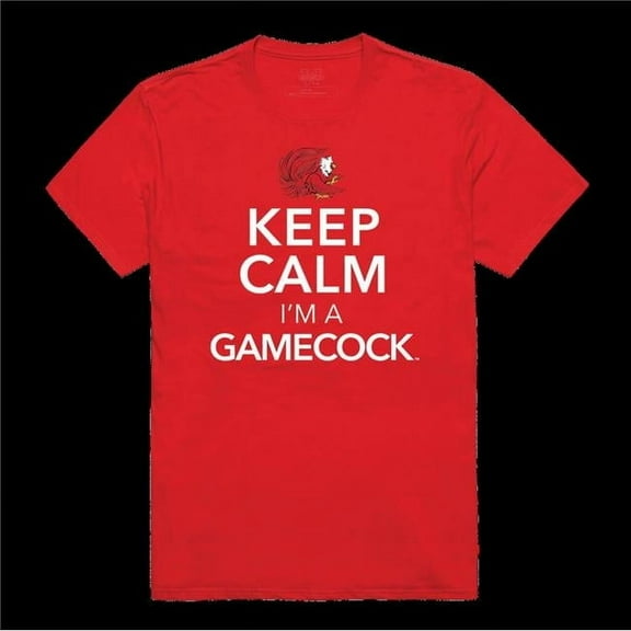 W Republic 523-126-RD2-02 Jacksonville State Gamecocks Keep Calm T-Shirt, Red - Medium