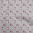 thumbnail image 1 of oneOone Georgette Viscose Gray Fabric Floral Sewing Craft Projects Fabric Prints By Yard 42 Inch Wide, 1 of 4