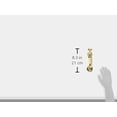 thumbnail image 2 of Baldwin 0113.003 S-Shaped Door Knocker, Lifetime Polished Brass, 2 of 3
