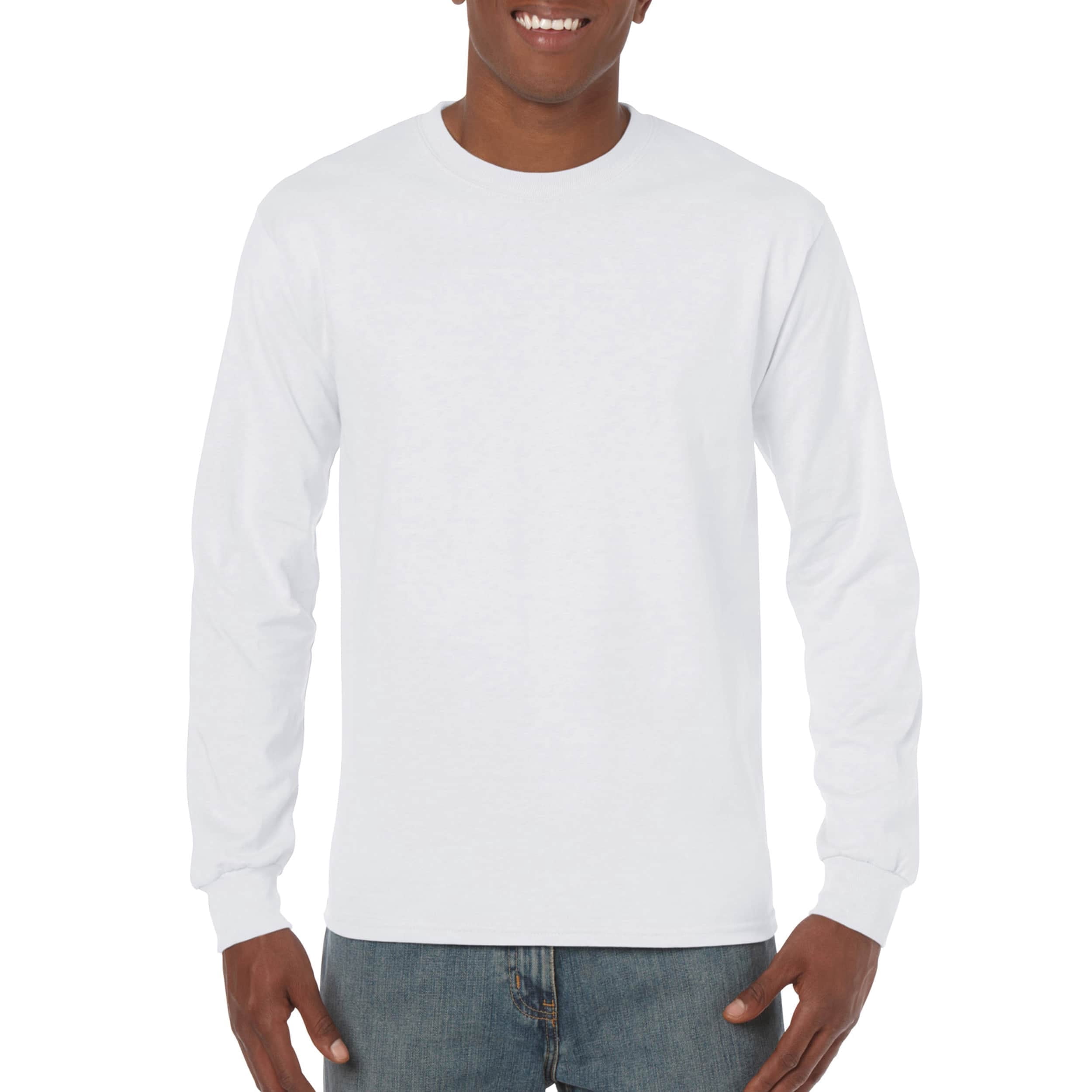 Gildan Ultra Cotton LS T Ash - Walmart.com