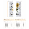 thumbnail image 6 of Fsddascl Sunflower Blackout Curtains for Bedroom/Living Room, Thermal Insulated Kitchen Curtains, Pastoral Farmhouse Botanical Floral Wooden Grommet Darkening Window Treatment Drapes 42"x63"x2, 6 of 6