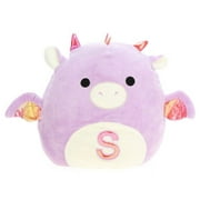 Squishmallows 12" Dina the Dragon Monogrammed "S" plush