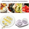 thumbnail image 3 of 3 In 1 Egg Slicer For Hard Boiled Eggs, Strawberry Slicer Grape Cutter, 2026 New Stainless Steel Dicer Egg Slicer Dishwasher Safe, Fruit Cutter For Egg Strawberry Mushroom, 3 of 8